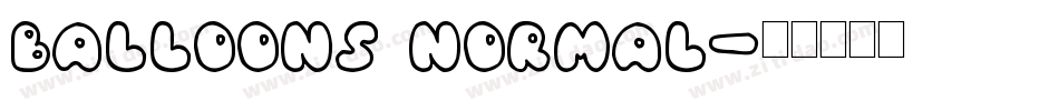Balloons Normal字体转换